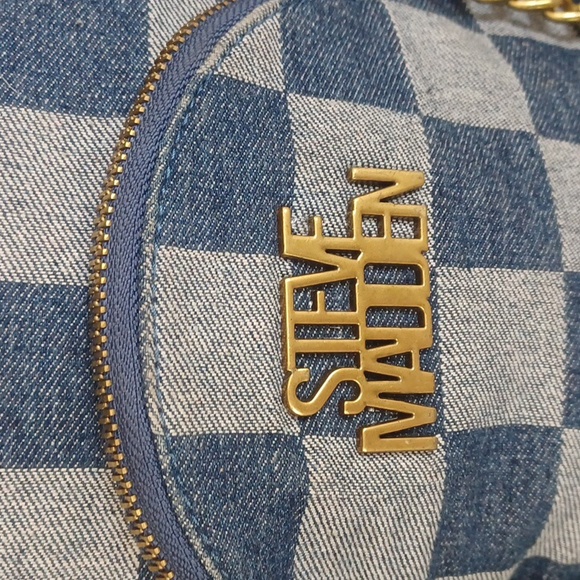 Steve Madden Blue Checkered Backpack main image 8